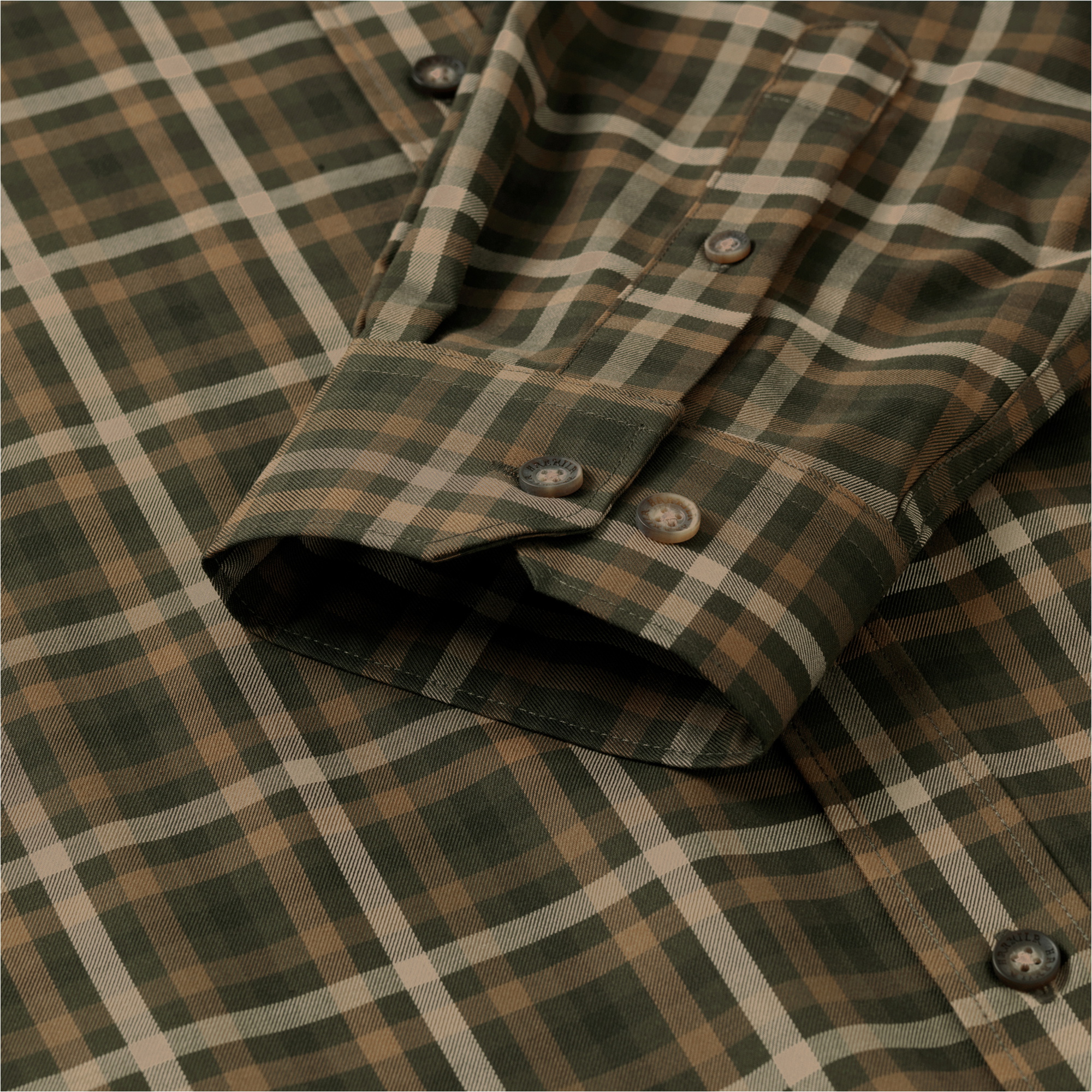 Harkila Mens Milford Shirt 140106415 - Beech Green Check